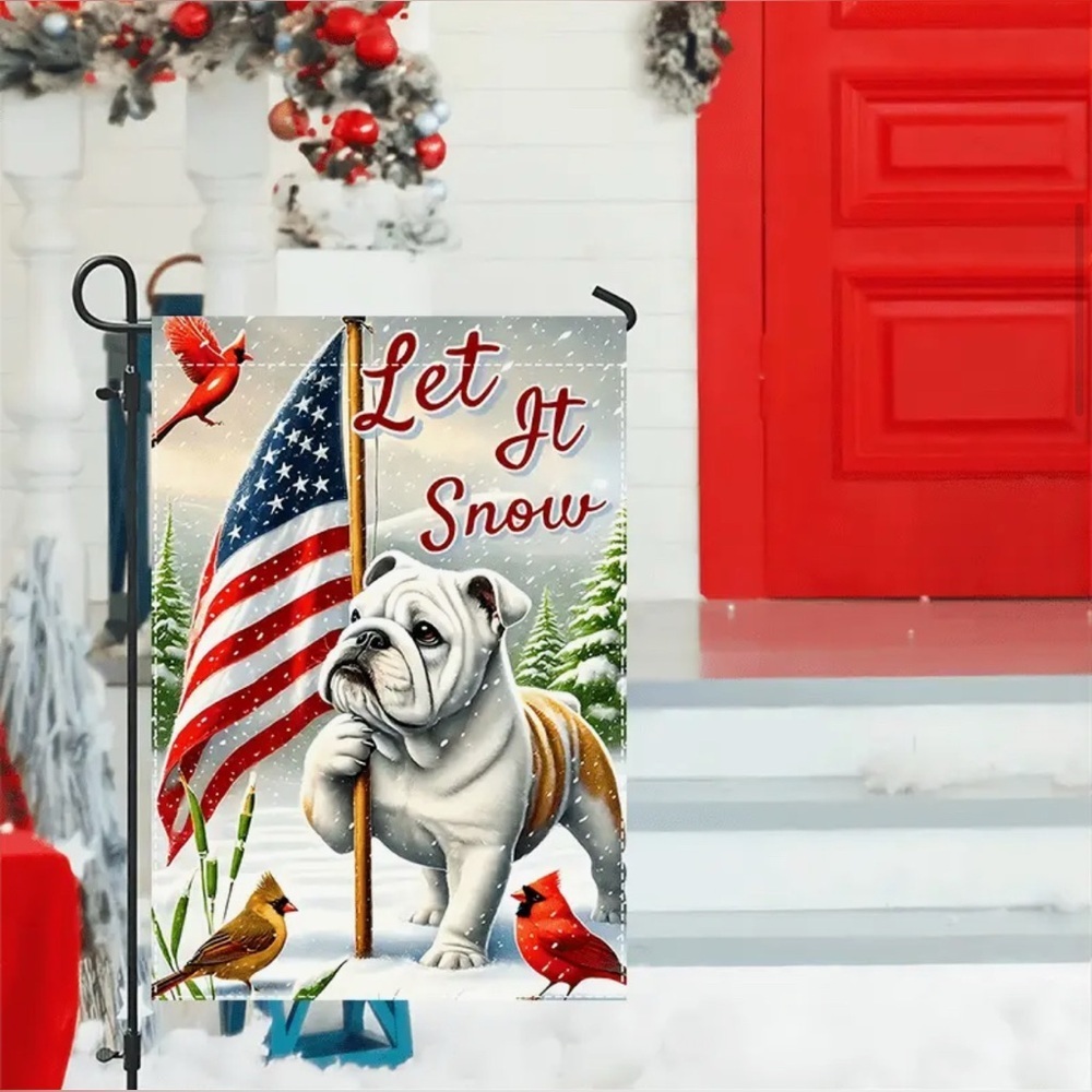 NEW Patriotic Bulldog Garden Flag